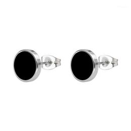 Stud Round Earrings For Women Stainless Steel Fashion Jewellery European American Couple Gold Earring Hypoallergenic Accessory223K