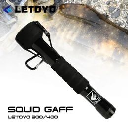 Fishing Hooks LETOYO Squid Gaff Stainless Steel Six Hooks Corrosion Preventive Retractable Squid Hook Fishing Overall Length /4M 231201