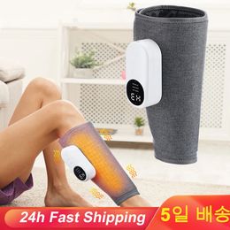 Foot Massager Wireless Air Pressure Leg Massager with Heat Compression 3 Mode Vibration Muscle Massager for Pain Relief Blood Circulation 231202