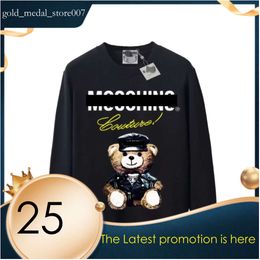 Moschino Graphic Print Hoodies Perfect Oversized Autumn Womens Designers Hoodys Sweater Sports Round Neck Long Sleeve Casual Loose 306