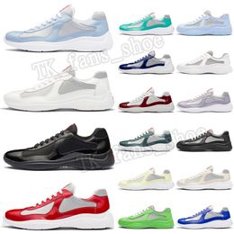 TOP Designer Platform Americas Cup Sneakers OG Casual Shoes Luxury Brand Original America Cup Low Top Loafers Patent Leather Rubber Sole Outdoor Men Womens Size 38-46