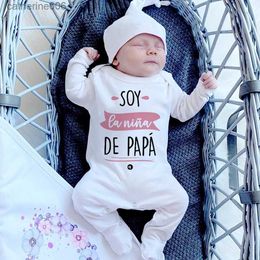 Clothing Sets I Am Daddy's Girl Baby Coming Home Outfit Babygrow Sleepsuit Newbron Shower Gift Infant Romper Unisex Sleepsuit Baby ClothesL231202