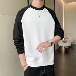 Men's Hoodies Long-sleeved T-shirt Base Shirt Round Neck No-ironing Hoodie Youth Trend All Match Loose Head Clothes Spring And Autumn