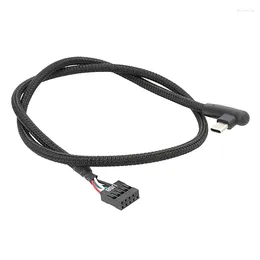 Computer Cables Shielded USB 9Pin To Type Data Cord Optimal Performances And Protections 9Pins TypeC Cable Mesh Line 60CM