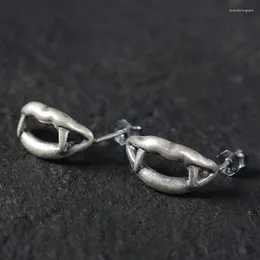 Stud Earrings Creative Unique Design Hollow Vampire Lips For Night Bar Punk Cool Unisex Party Jewelry Ear