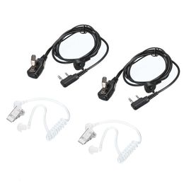 Mic 2 Uxcell Acoustic Pin Headset Walkie Talkie Earpiece for UV2 2 Pack