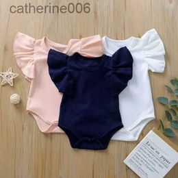 Clothing Sets Newborn Body Suit Todder Clothes Set Baby Girl Cotton Short Sleeve Bodysuit Kid Clothes Set Girls Sunsuit Infant ClothingL231202