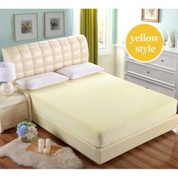 Polycotton Breathable Bed Cover Waterproof Urine-Proof Sheets Moisture-Proof Dustproof Machine Washable Fitted Sheet Mattress Protector