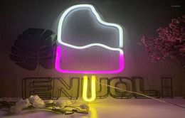 Party Decoration Led Neon Light Acrylic Transparent Backboard Signboard Lamp Popsicle Play Room Bedroom Decor Christmas Gifts5118553