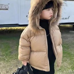 Down Coat Boy Winter Jacket Baby Cotute Grubość Dzieci Płaszcze Dzieci jesień 2023A002 231202