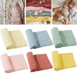 Blankets Bamboo Cotton Swaddle Muslin Baby Blanket Infant Towel For Borns Wrap Kids Bed Sheet 120cm