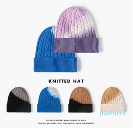 Headwear Hair Accessories Hat Female Autumn Winter Fashion Letters No Brim Cold Hat Outdoor Warmth Wool Knitted Male