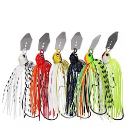 Baits Lures 6pcs Chatterbait Fishing Set Spinner Artificial Bait Skirts Kit Weedless Buzzbait Wobblers For Bass Pike Swimbait Walleye 231202