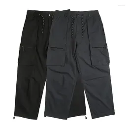 Men's Pants Men Japanese Streetwear Vintage Fashion Loose Casual Functional Cargo Cityboy Wide Leg Multi-pocket Trousers Women Pant