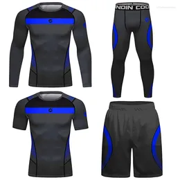 Men's Tracksuits Cody Lundin Custom Men Fitness Four-training Suit Brazilian Jiu Jitsu Kimono Shirts UV Elastic Beach Shorts Yoga Running