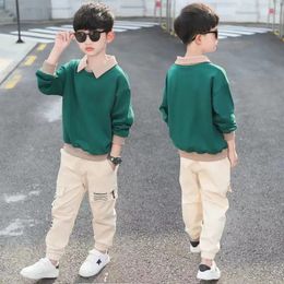 Clothing Sets Teen 6 8 10 12 14 Years Boys Clothing Sets Spring Autumn Fashion Hoodie Pants Sports Children's Clothes Kids Tracksuit 231202