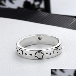 Smart Rings 20 Fashion 925 Sterling Sier Skl For Mens And Women Party Engagement Jewellery Lovers Gift267L Drop Delivery Ring Otvyt