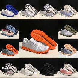 2024 on cloud shoes Outdoor 5 Running Shoes Casual Designer Platform Sneakers Clouds Shock Absorbing Sports All Black White Grey For Women Mens Training Tennis Train