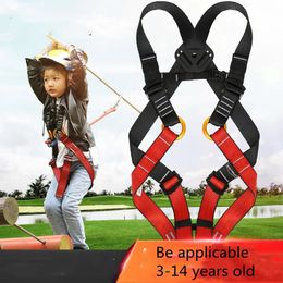 Climbing Harnesses Kid's Safety Belt Child Full Rock Climbing Children Safety Protection Kid Harness Outdoor Equipment Kits 231201