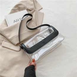 Waist Bags Clear Shoulder Bag Purse 2 In 1 Transparent Crossbody Jelly Handbag For Women Tote