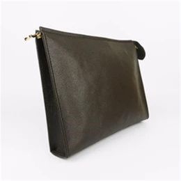 Nice Travel Toiletry Pouch 26 cm Protection Makeup Clutch Women Genuine Leather Waterproof Cosmetic Bags For Women 4279C