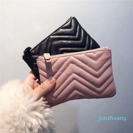 Designer- Wallet Coin Purse Key Pouch Card Holder Soft Leather Female Zipper Travel Organiser Women Mini Storage Bags Small Wallet289h