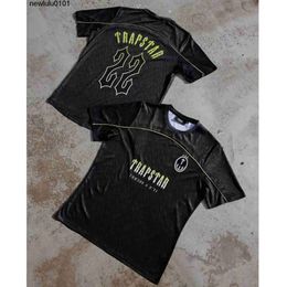 Trapstar Tee Football Jersey Summer Loose fashion Casual Quick Short Sleeve Underlay Men Wonmen T-shirt 688ss