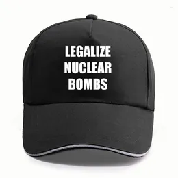 Ball Caps Legalise Nuclear Bombs Baseball Cap Music Fans Hats Casual Unisex