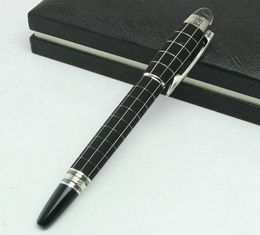Limited Edition Writing Supplies Metal Black Checkerboard Crystal Top Luxurious Pens with serial numberMens Wedding Cufflinks Opt7255740