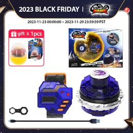 4D Beyblades Nado 3 Electronic Thunder Stallion Skyshatter Fiend Controller Gyro Auto Spin Spinning Top Kids Anime Toy 231202