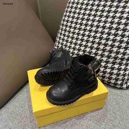 Luxury Short Kids boots designer baby shoes size 26-35 Including shoe box Side pocket decoration toddler sneakers Nov25