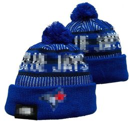 Toronto''blue Jays''beanies Bobble Hats Baseball Ball Caps 2023-24 Fashion Designer Bucket Hat Chunky Knit Faux Pom Beanie Christmas Hat