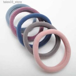 Headwear Hair Accessories New Korean Colour Elastic Hair Bands Women Seamless Ring Strong Hair Gum Elasticity Scrunchies Gift Accessories Q231204