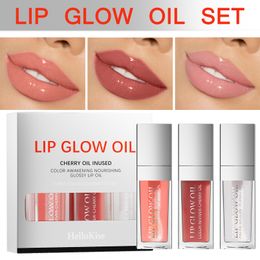 Clear Crystal Jelly Lip Gloss Moisturising Lip Oil set Lip Gloss NonSticky Sexy Gloss Lip Glaze Korean Fashion Lipstick Makeup