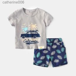 Clothing Sets Brand Cotton Baby Sets Leisure Sports Boy T-shirt + Shorts Sets Toddler Clothing Baby Boy ClothesL231202