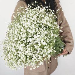 Decorative Flowers Single Branch Baby Breath Artificial Flower Plastic Gypsophila DIY Bouquet Arrangement Wedding Home Decor Handmade Gift