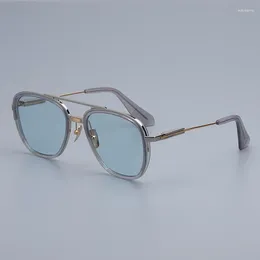 Sunglasses S117 American Style Vintage Men Fashion Eyeglasses Prescription Original Pure Titanium Glasses