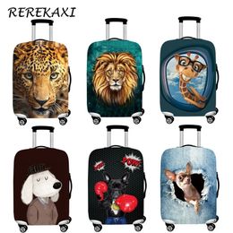 Bag Parts Accessories Suitcase Luggage Cover Animal Elastic Baggage Dust Protective Covers Trunk Case Cover For 18-32Inch Trolley Travel Accessories 231201