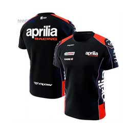 Men's T-shirts 2023/2024 New F1 Formula One Racing Team Summer Aprilia Short Sportswear Rallying 3d Printing Breathable Quick Drying Popular O-neck Casual Kjse