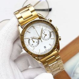 Speedmaster Professional Watch Chronograph Vorheriger Menwatch Alle Funktionswächter hochwertiger Quarz -Moonwatch Uhren Datum Relgios Montre