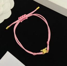 New Letter Rope Necklace Bracelet Brass Material High Sense European and American Simple Necklaces