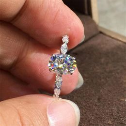 Choucong Simple Fashion Jewellery Top Sell 925 Sterling Silver Oval Cut White Topaz CZ Diamond Gemstones Party Women Wedding Bridal 250j