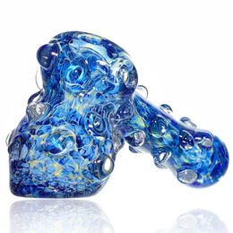 glass hammer dry pipe Glass Smoking Glass Pipe Fumed Spoon Pipes Heady Little Pocket Pipe Excellent Glass Spoon Hand Pipe 3.5 Inch Colour Changing Hammer Pipe