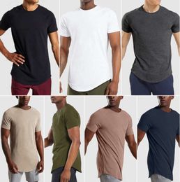 LL-FZ8521 Mens T-Shirts Tops Gym Clothing Summer Exercise Fitness Wear Sportwear Running Loose Short Sleeve Shirts all-match hj