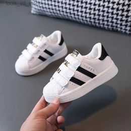 Sneakers Children's Sneakers Kids Fashion Design White Non-slip Casual Shoes for Boys Girls Hook Breathable Sneakers Toddler Outdoor Shoe T231202