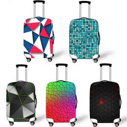 Stuff Sacks Geometric Travel Bag Cover Dustproof Suitcase Protective Pink Trolly Luggage Case Protector Portable Accessories 231201