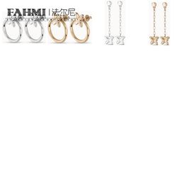 Fahmi Simple and cute butterfly effect earrings wing butterfly chain drop earrings Special gifts for Mother Wife Kids Lover Friends