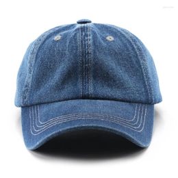 Ball Caps Solid Cowboy Baseball Cap Fashion Trend Hat Couple Ins Sunscreen Sunshade Women For Men