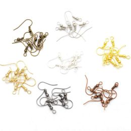 New 1000pcs lot Earring Findings Earrings Clasps Hooks Fittings DIY Jewelry Making Accessories Iron Hook Earwire Jewelry 20x17mm337M