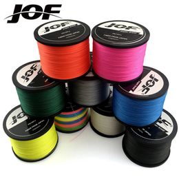 Braid Line JOF PE Braided Wire Fishing Line 4 Strands 1000M 500M Japan Strong Multifilament Fiber Fishing Line 0.10mm-0.70mm 231201